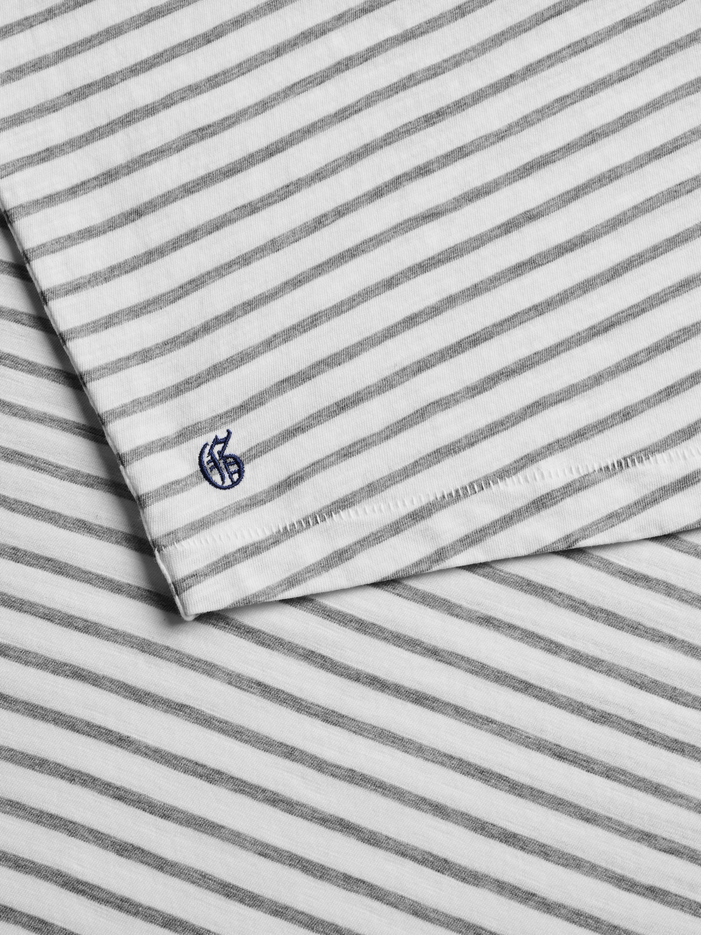 Alpha Slub Striped Short Sleeve Tee - Image 9