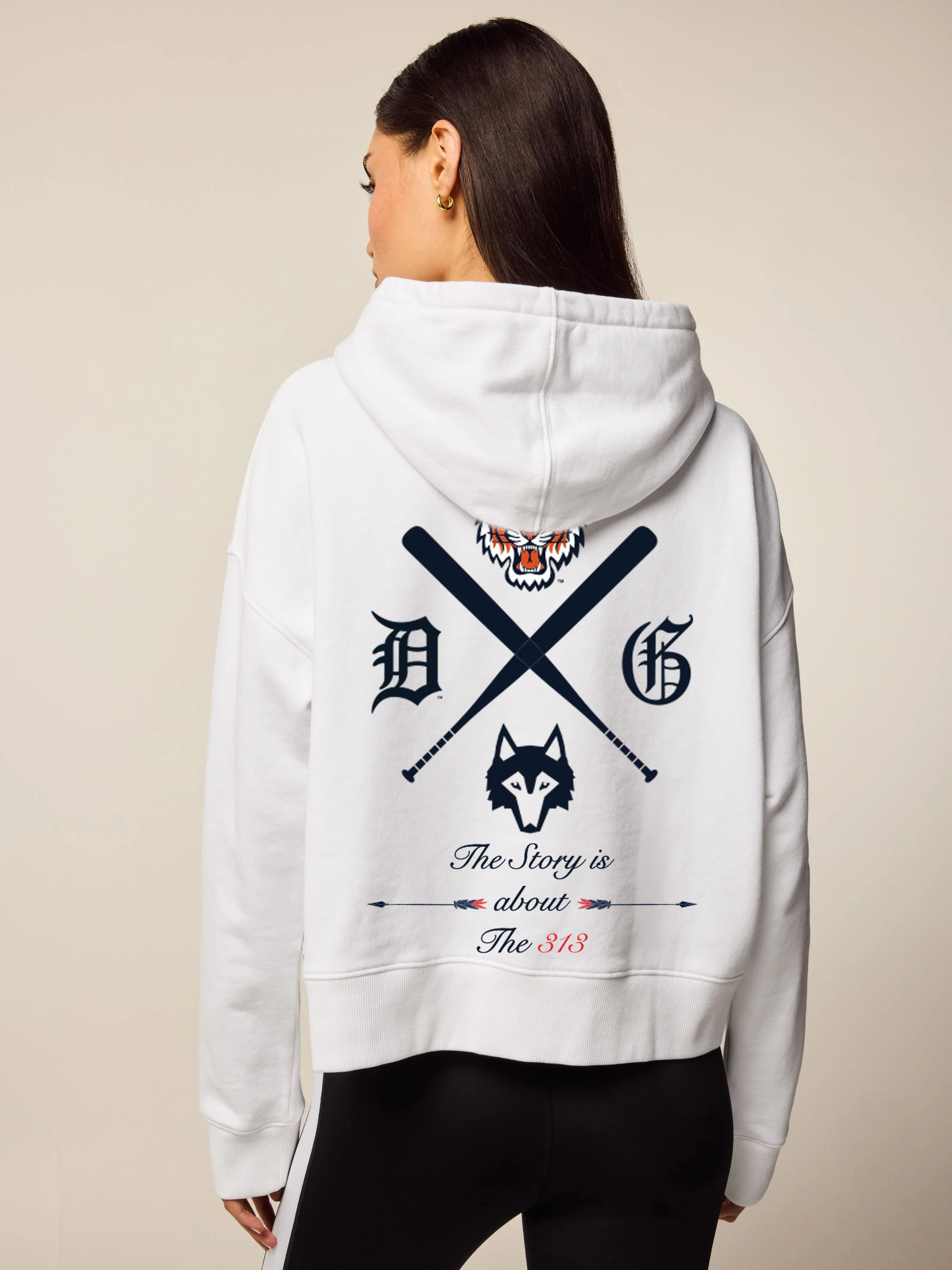 Detroit Tigers Aspen Boxy Hoodie - Image 2
