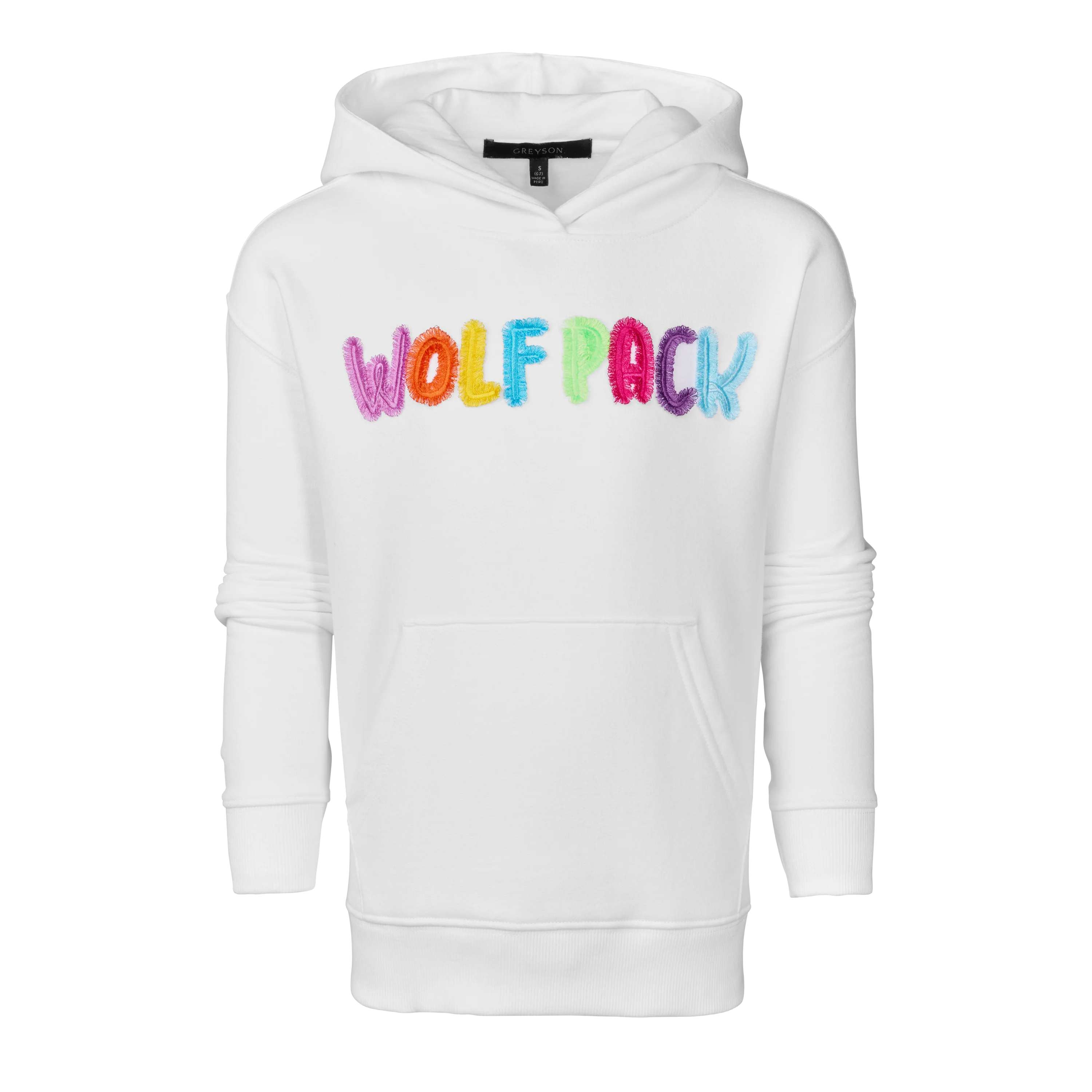 Girl's Wolfpack Rainbow Hoodie