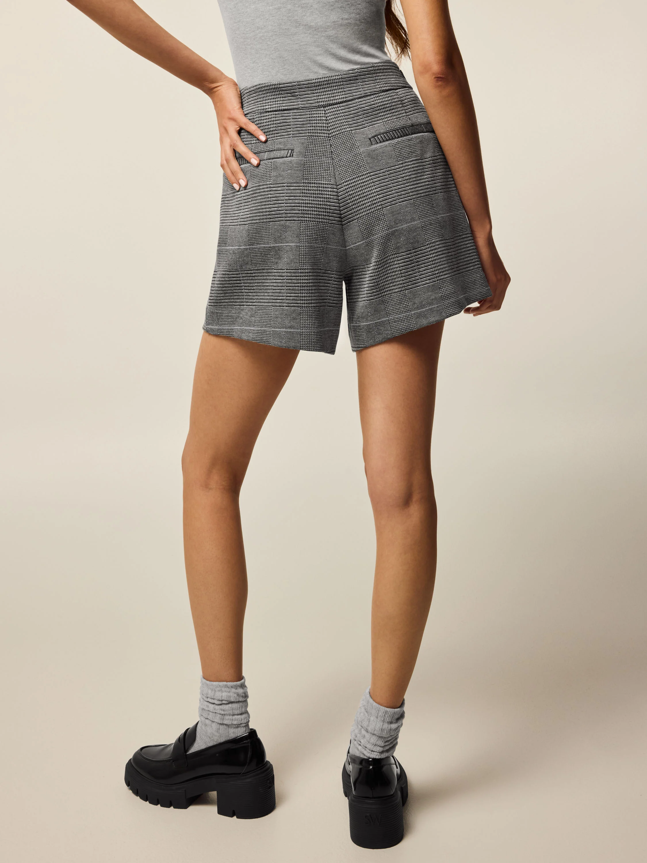 Glen Plaid Trouser Short - Image 2