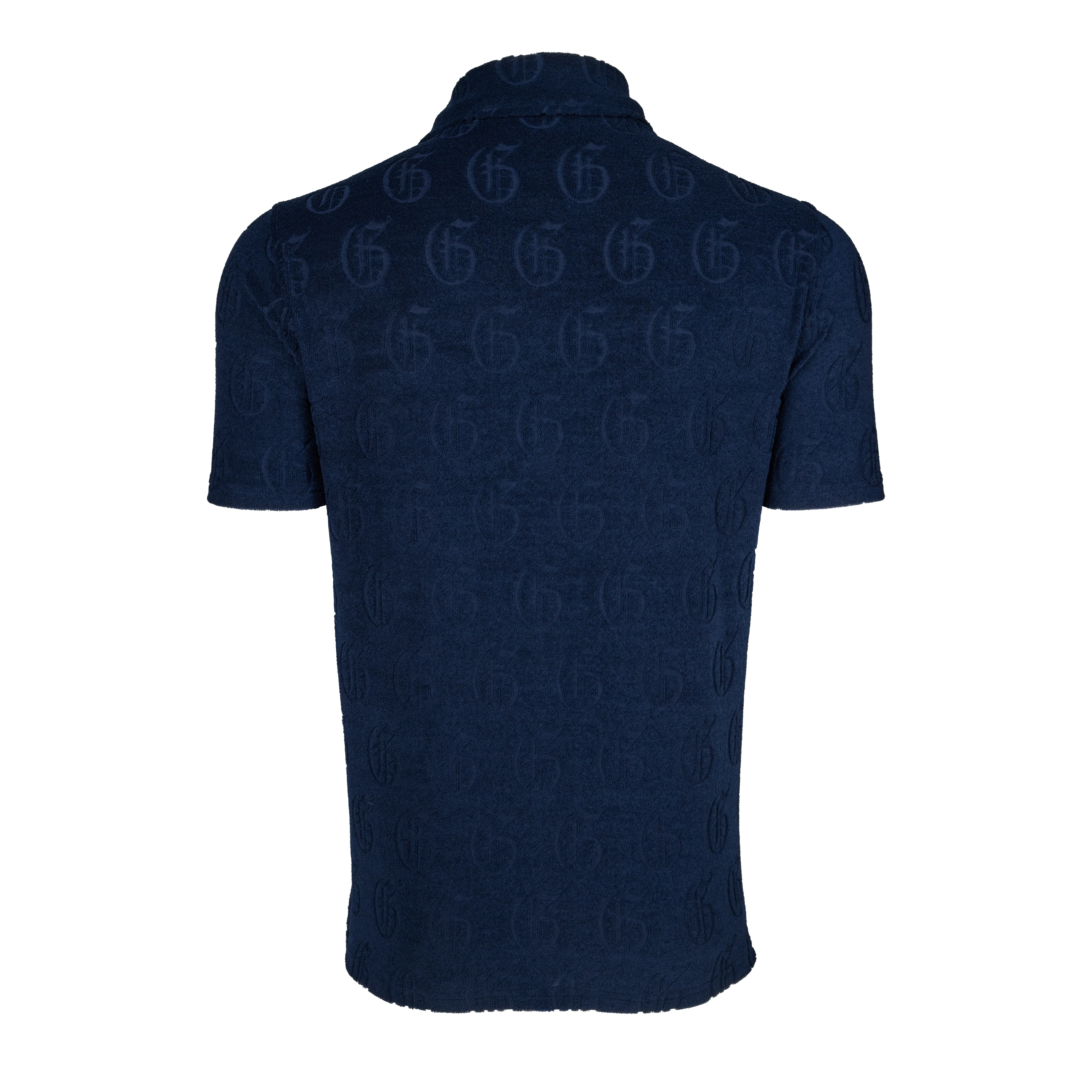 Gothic "G" Jacquard Terry Short Sleeve Polo - Image 2