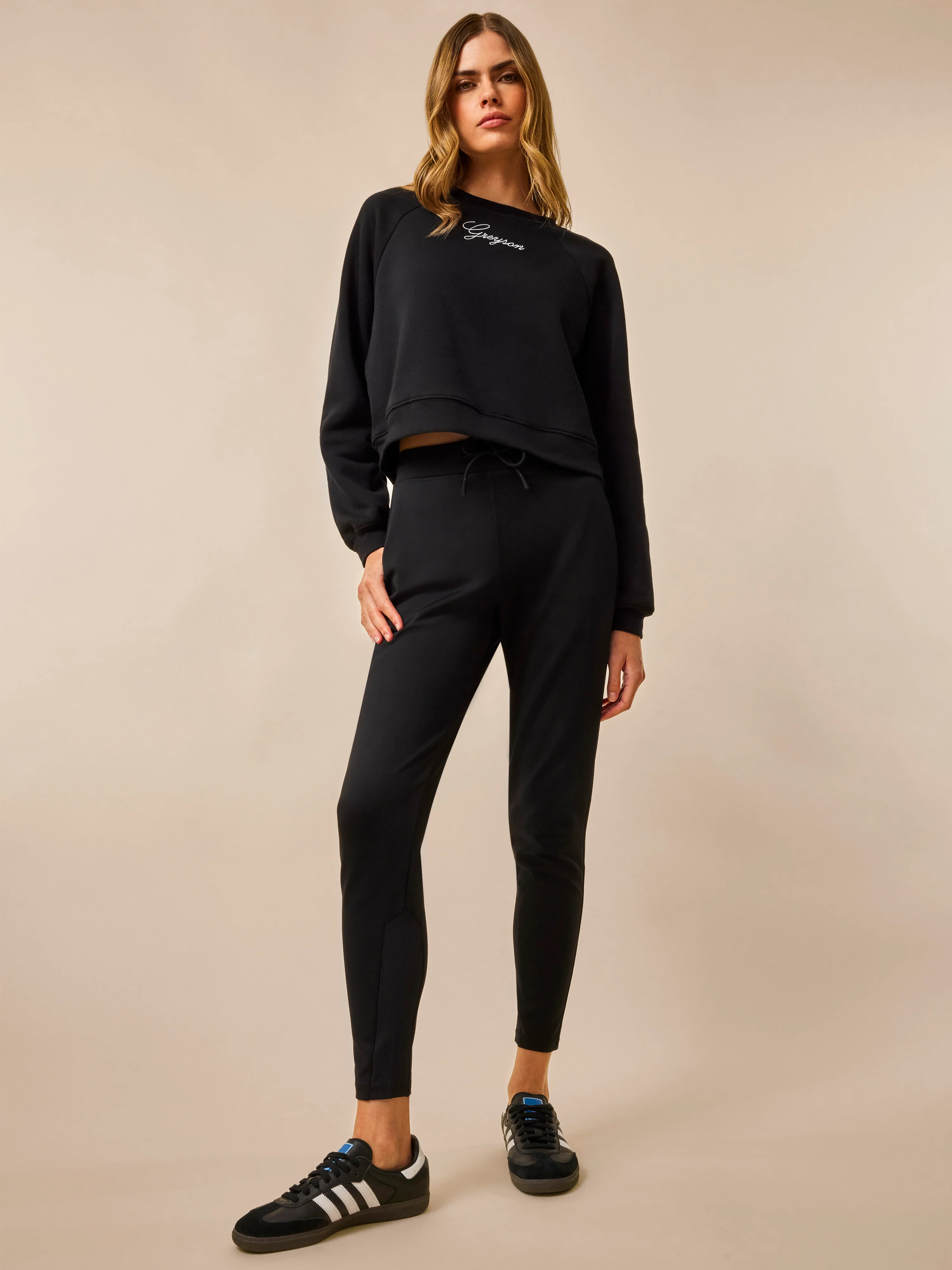 Greyson Script Cropped Crew Neck - Image 3