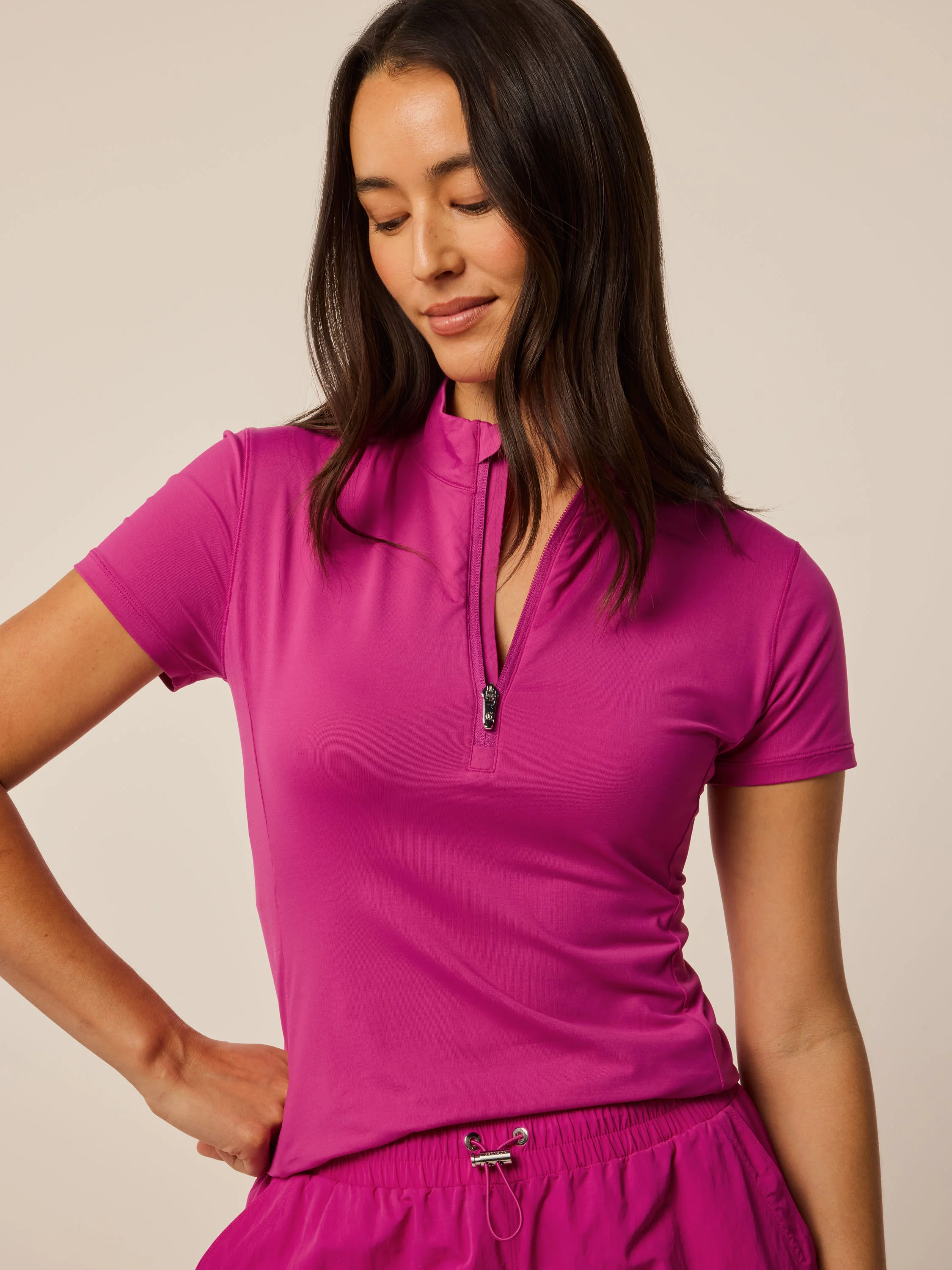 Halley Short Sleeve Quarter-Zip - Image 5