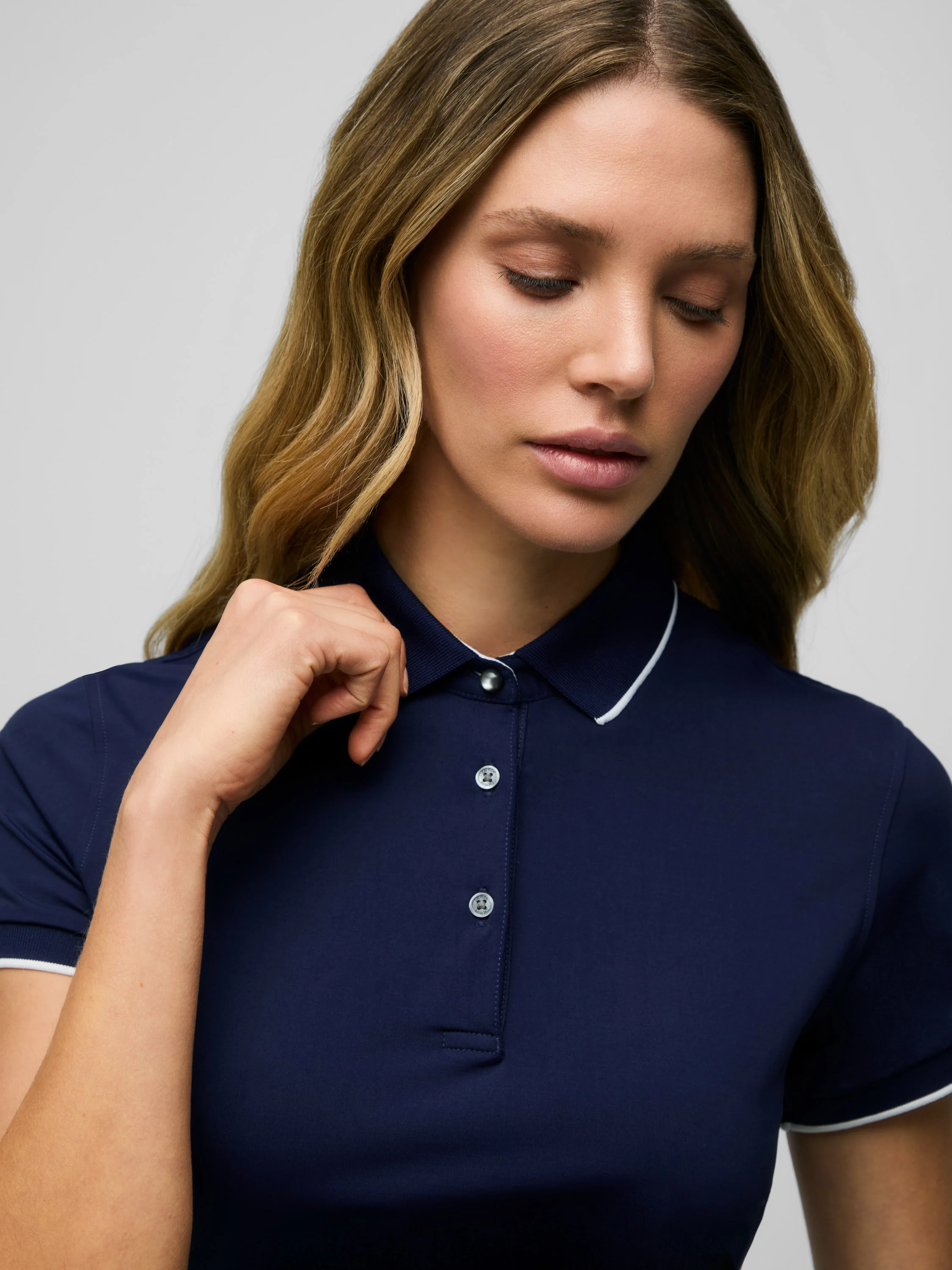 Scarlett Cropped Short Sleeve Polo - Image 5