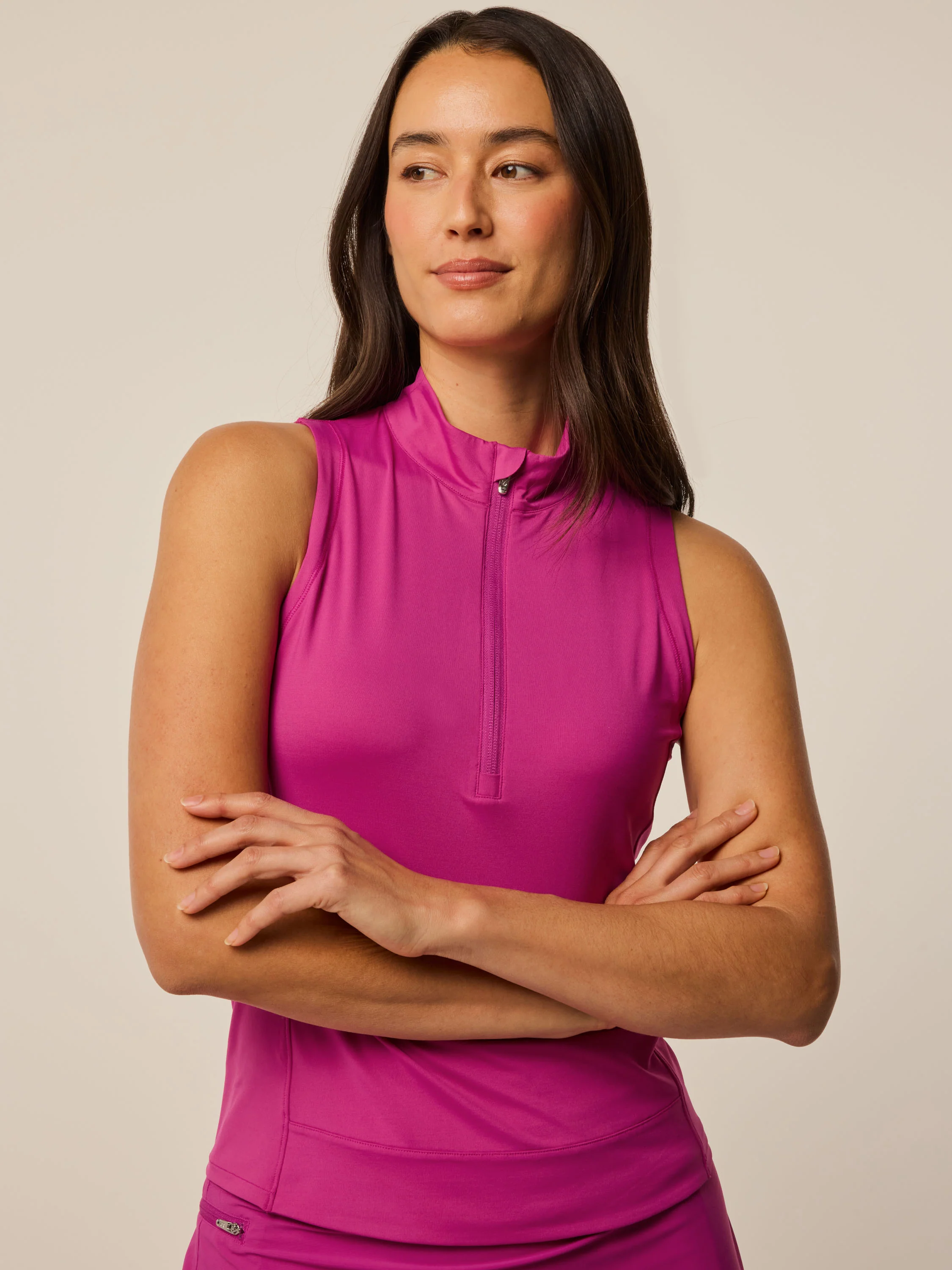 Halley Sleeveless Quarter-Zip - Image 3