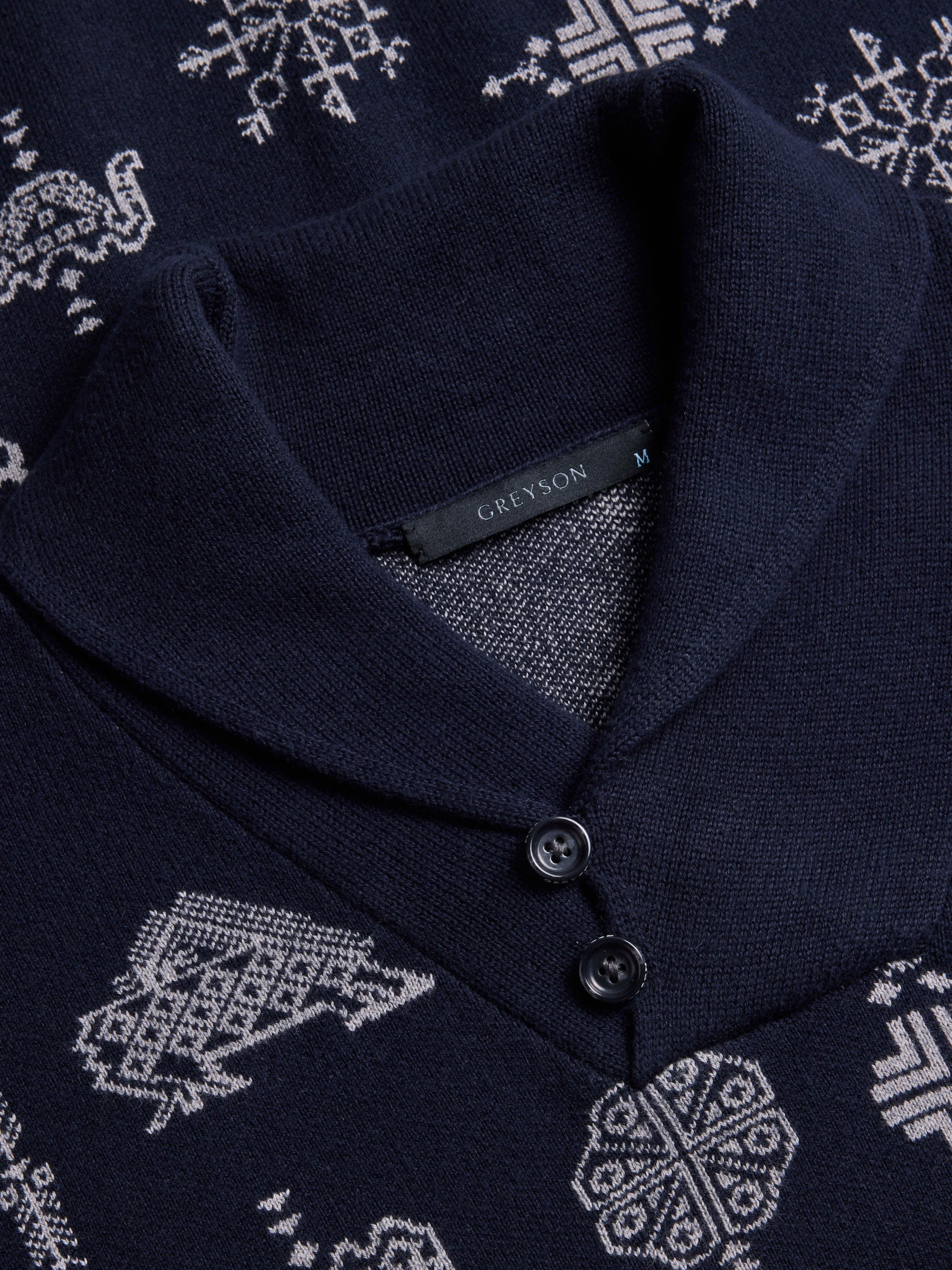 Woven Spirits Shawl Collar Sweater - Image 4